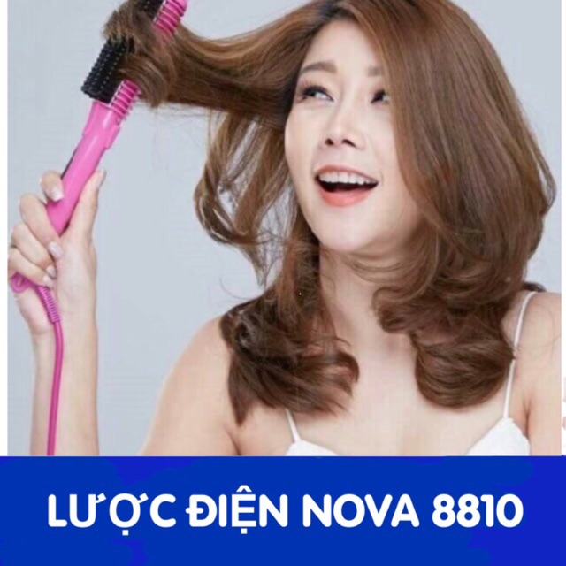 LƯỢC sấy cụp, chải thẳng tóc NOVA NHC - 8810