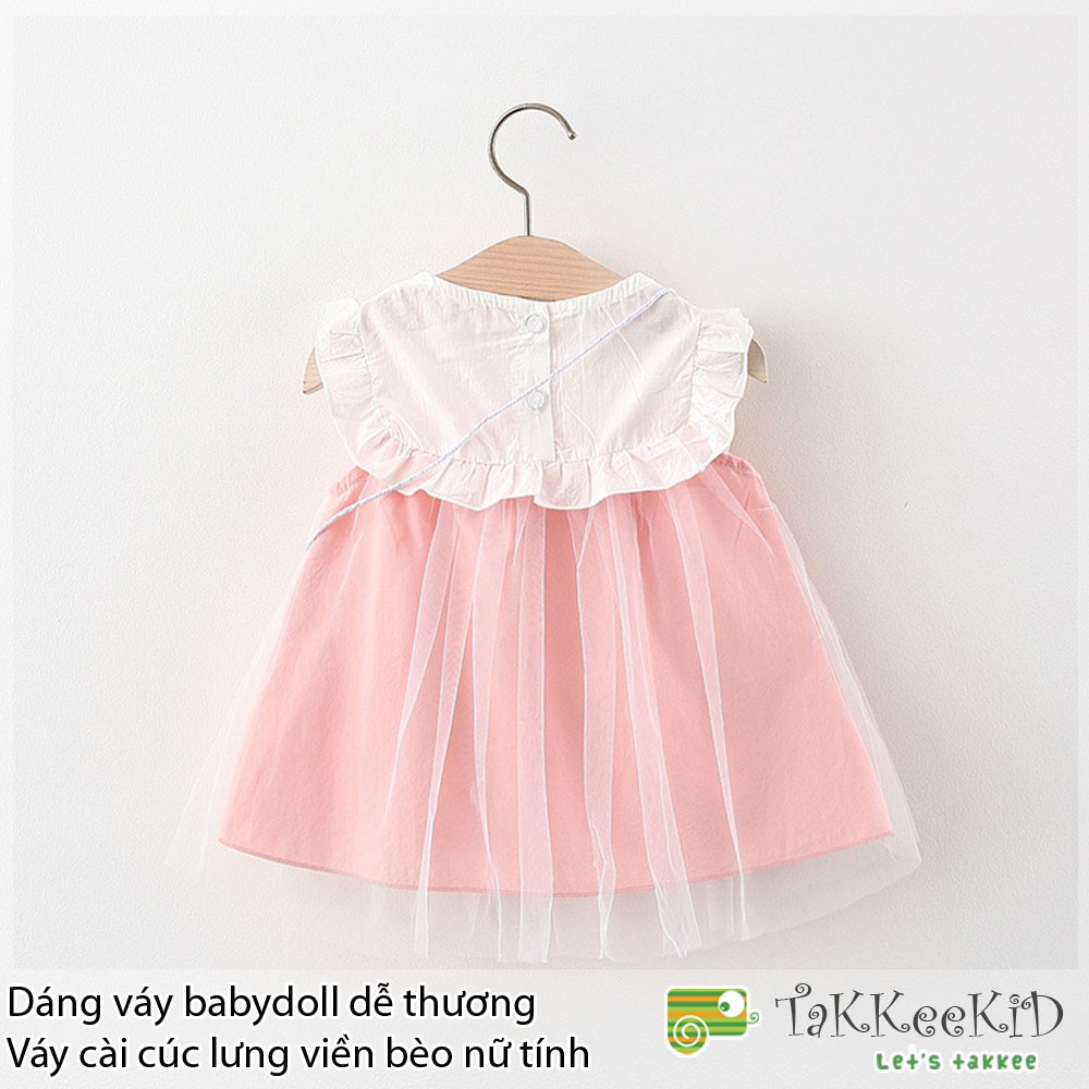 Váy Bé Gái, Đầm Hè Bé Gái Kiểu Dáng Babydoll Sang Chảnh Tặng Kèm Túi Vịt Đáng Yêu