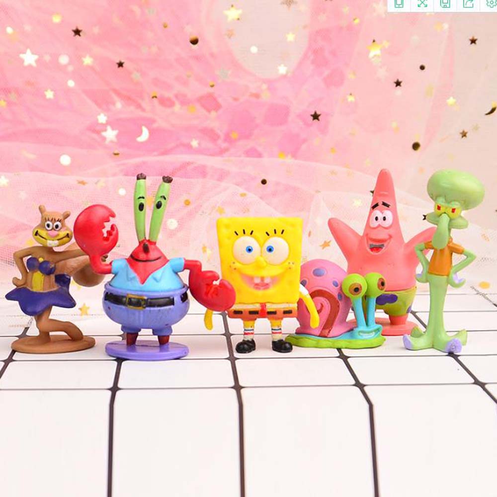 Set 12 Mô Hình Đồ Chơi Nhân Vật Phim Hoạt Hình Spongebob