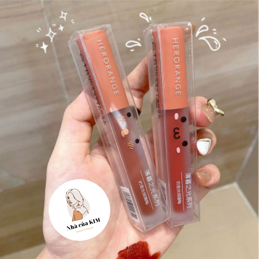Son kem tint nội địa trung  HERORANGE chất kem lì, lâu trôi KST09- Nhà của KIM