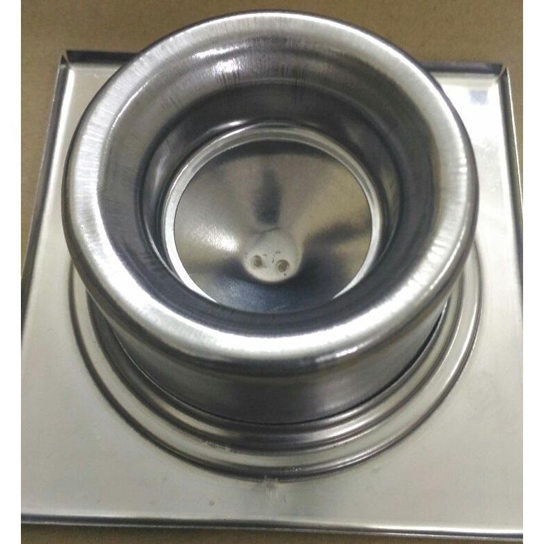 Phễu thu sàn Vinahasa rộng 90mm - chất liệu inox