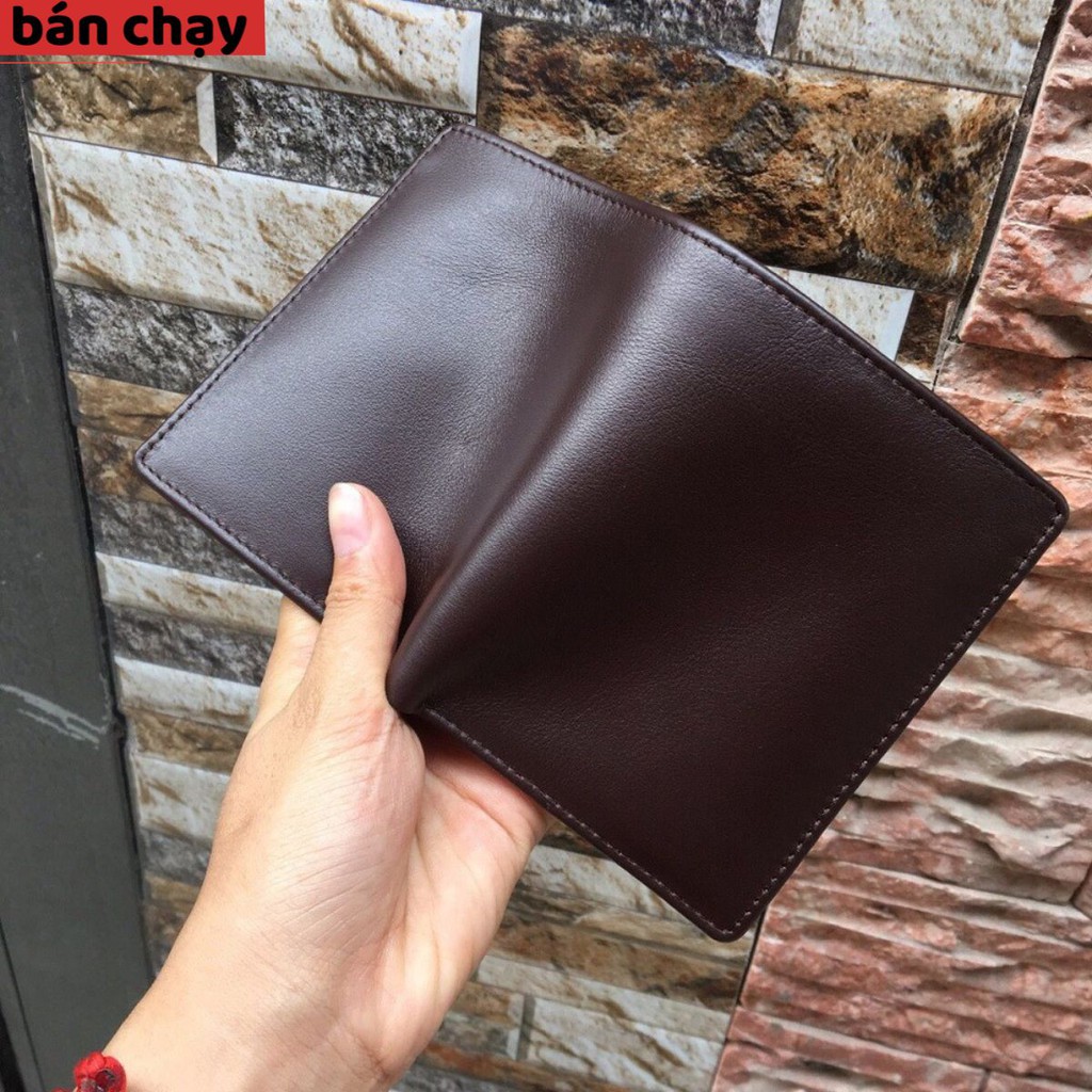 Ví Nam, Ví Da Nam Dáng Đứng Da Bò 100% Nguyên Miếng Cao Cấp - BH 12 Tháng