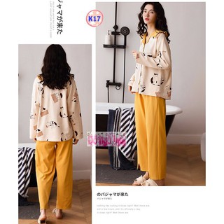 Bộ Pijama cao cấp K17 (cotton Mềm Mịn)