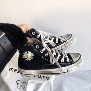 [ORDER] Giày ulzzang dáng CV thêu hoa cúc (ảnh thật phía cuối)