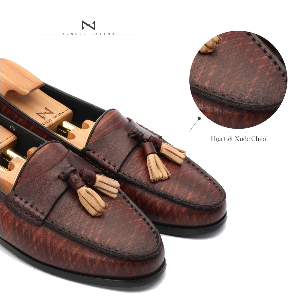 Giày lười thủ công ZENLEE PATINA LPC01X