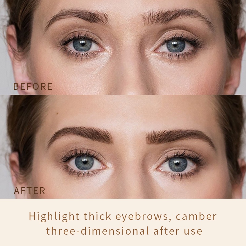 Bộ Sáp Vẽ Lông Mày Pudaier 2 Món Chống Thấm Nước Lâu Trôi Kèm Cọ