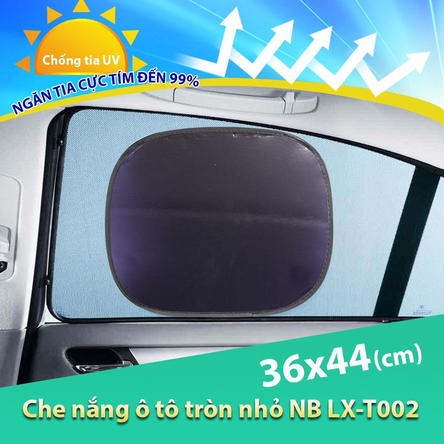 Che Nắng Ô Tô Phim Cách Nhiệt (2cái) Tròn Nhỏ NB LX-T002 (36*44 Cm)