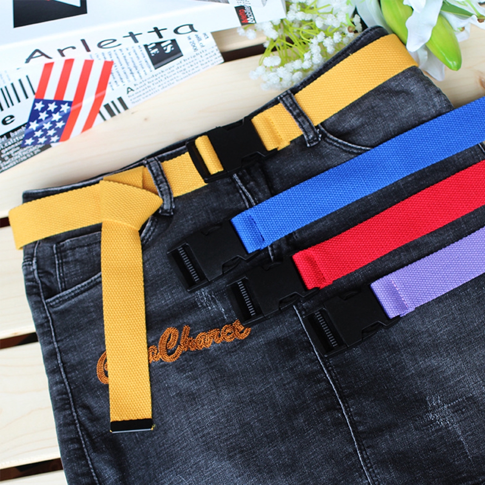 Dây thắt lưng bằng nylon canvas nhiều màu phong cách cổ điển