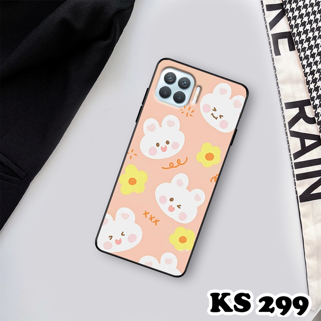 Ốp lưng Oppo A93 - Oppo A73 - Ốp in hình Gấu&amp;Thỏ siêu xinh - Lưng nhám viền TPU