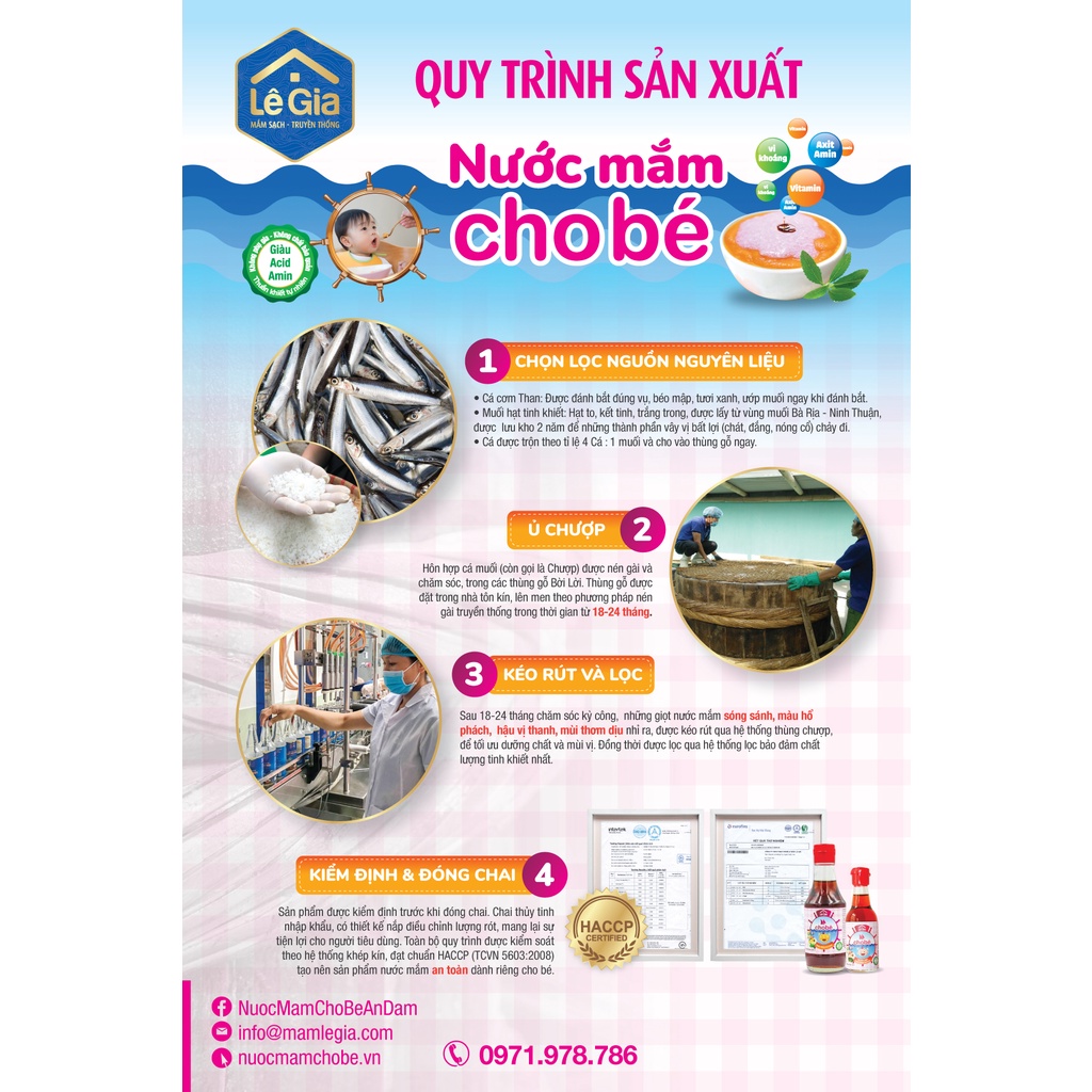 Nước mắm cho bé ăn dặm Lê Gia chai 60ml