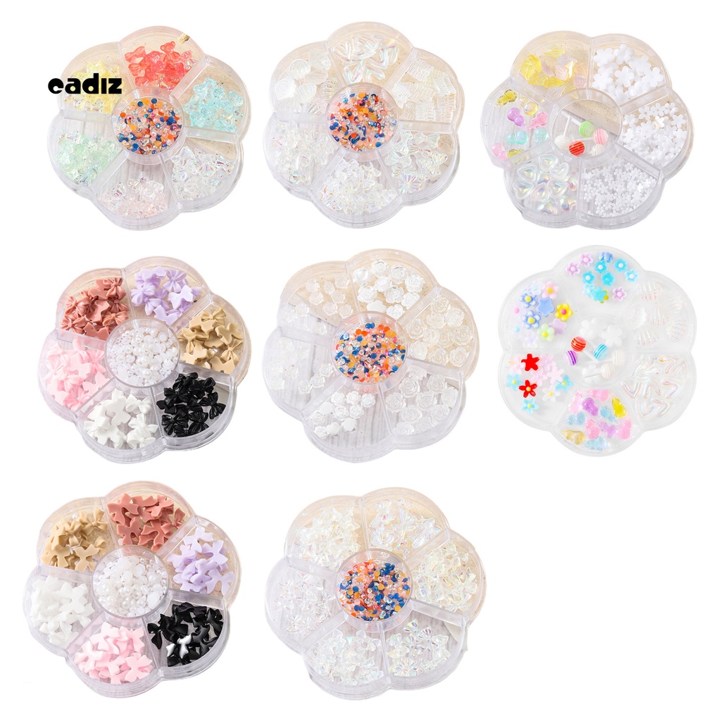 Hạt Charm Tạo Hiệu Ứng 3D Nhiều Kiểu Trang Trí Móng Tay DIY