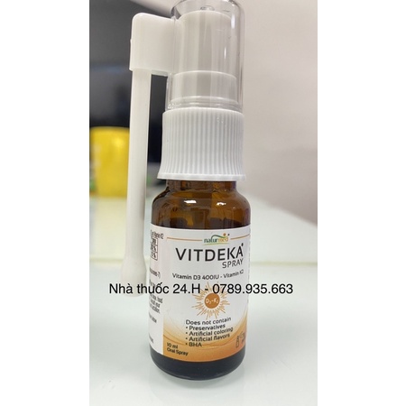Vitdeka.Bổ Sung Vitamin D3k2 Dạng Xịt Giúp Hấp Thu Canxi,Xương Răng Chắc Khỏe