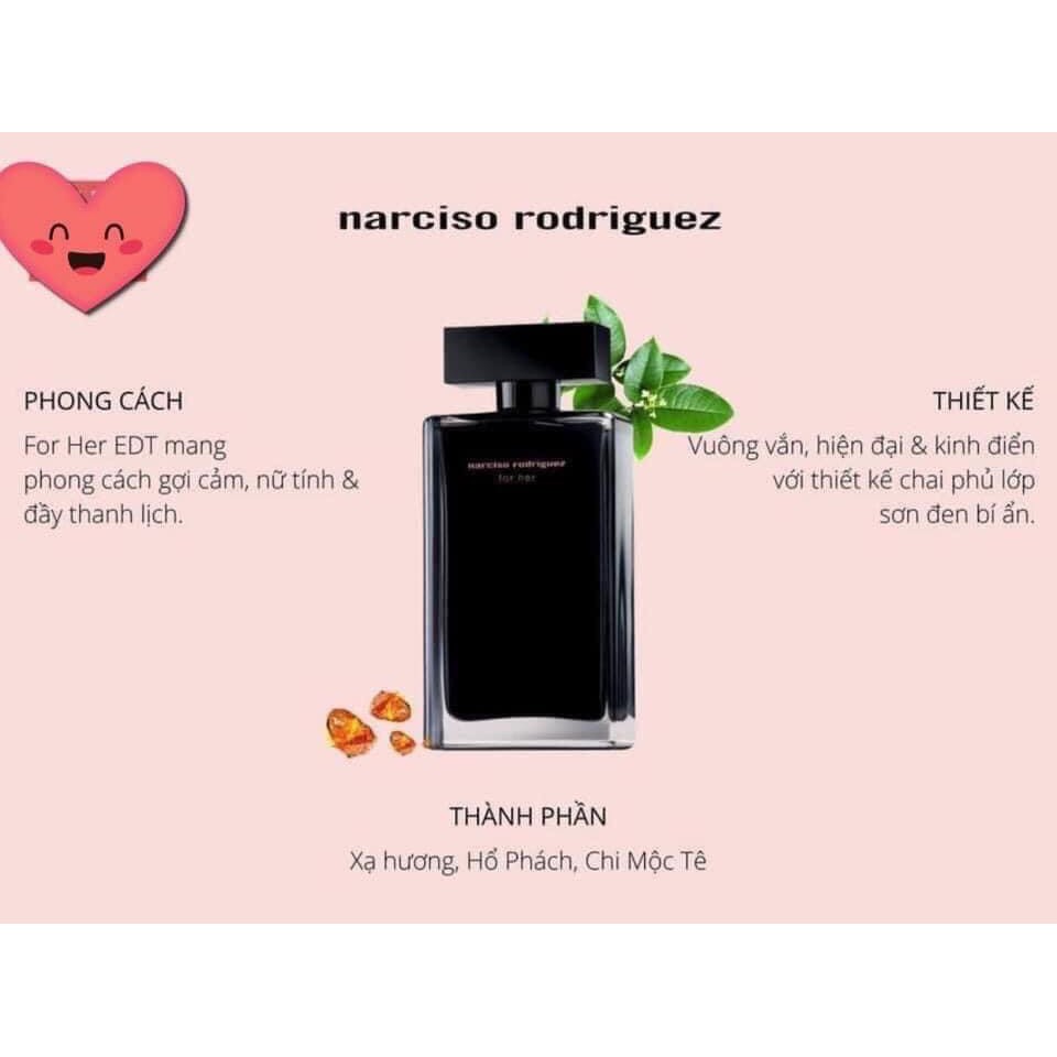 Nước hoa nữ Narciso Rodriguez for her EDT 10ml