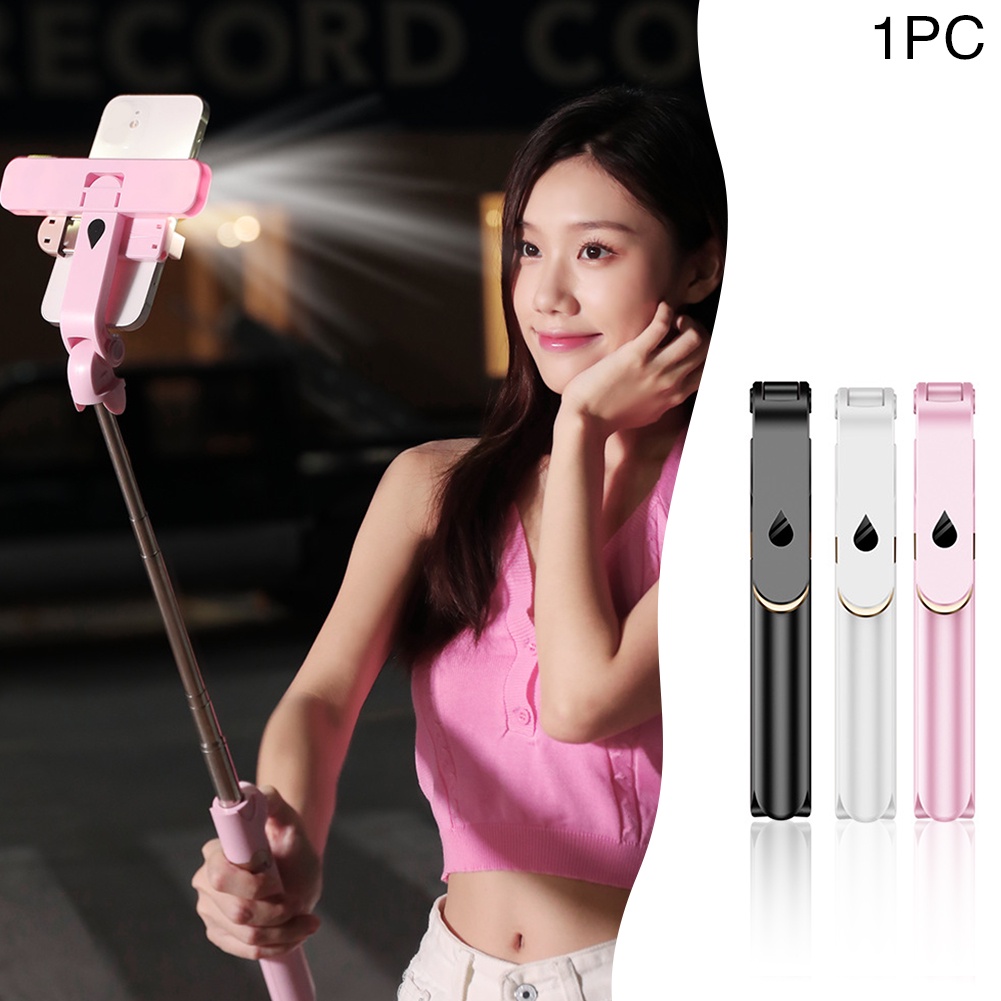 Gậy Tự Sướng Bluetooth Có Thể Gập Lại Kèm Đèn Led