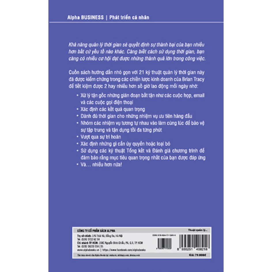 Sách - Thuật Quản Lý Thời Gian