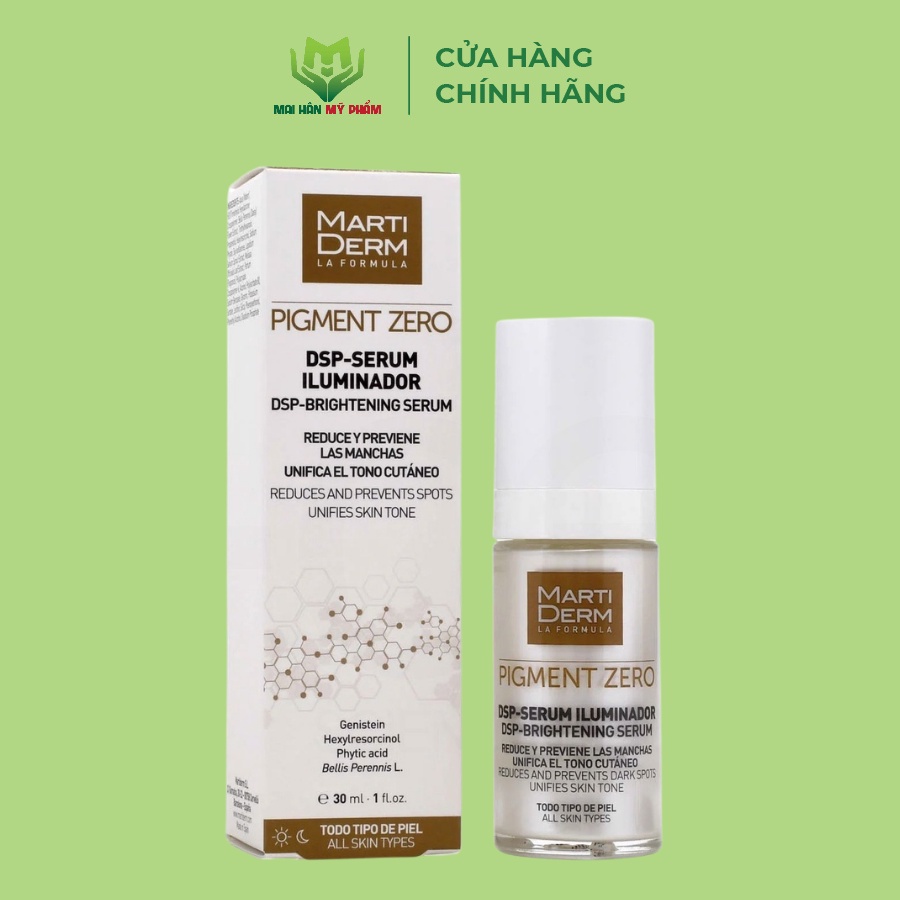 Tinh chất sáng da, mờ thâm MartiDerm Pigment Zero DSP Serum Illuminator (30ml)