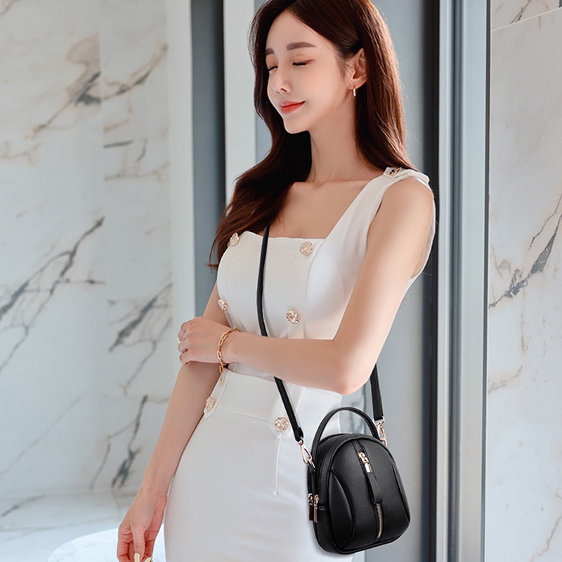 Ielgy Túi Đeo Chéo Nhiều Ngăn Phong Cách Hàn Quốc Cho Nữ