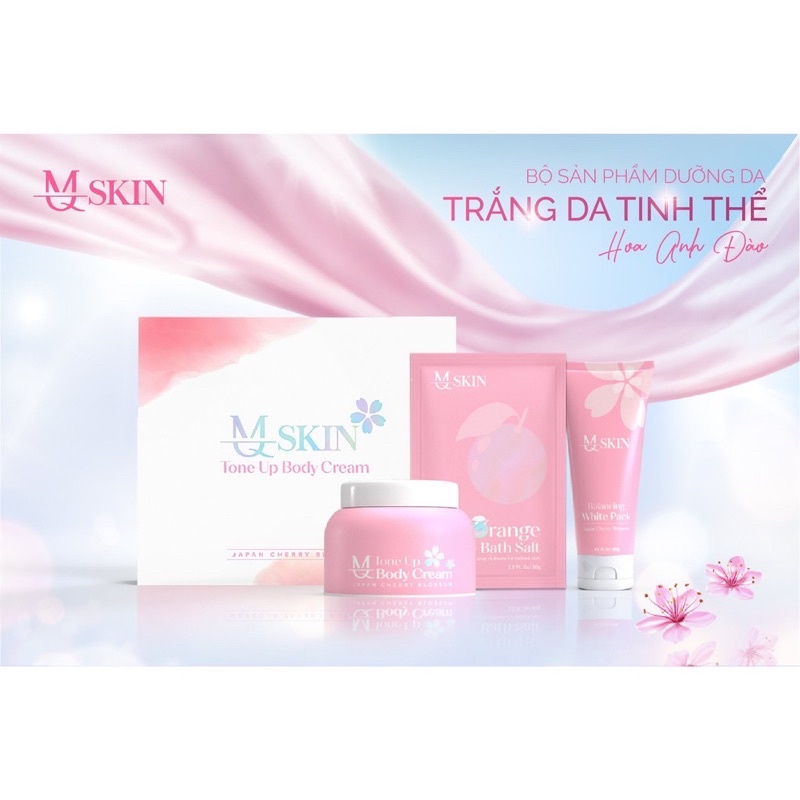 Bộ Dưỡng da body Hoa anh đào mqskin 3 món