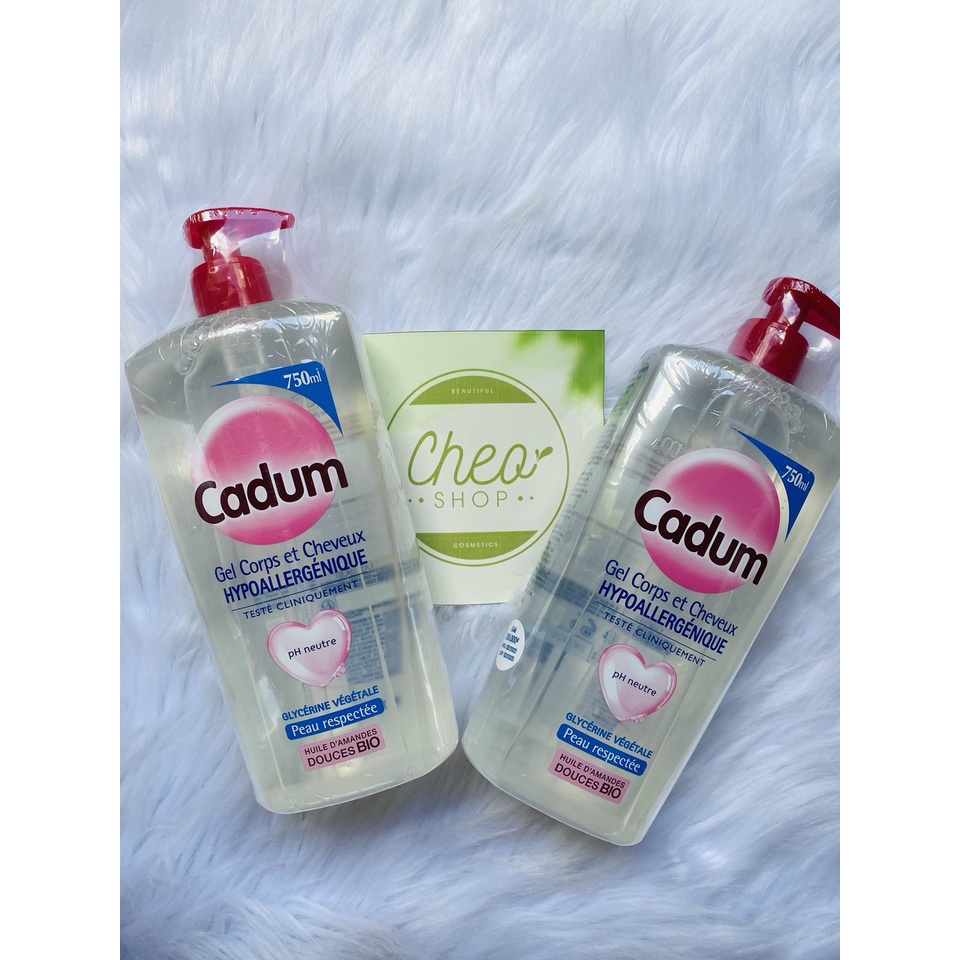 Tắm gội cadum xanh lá    750ml