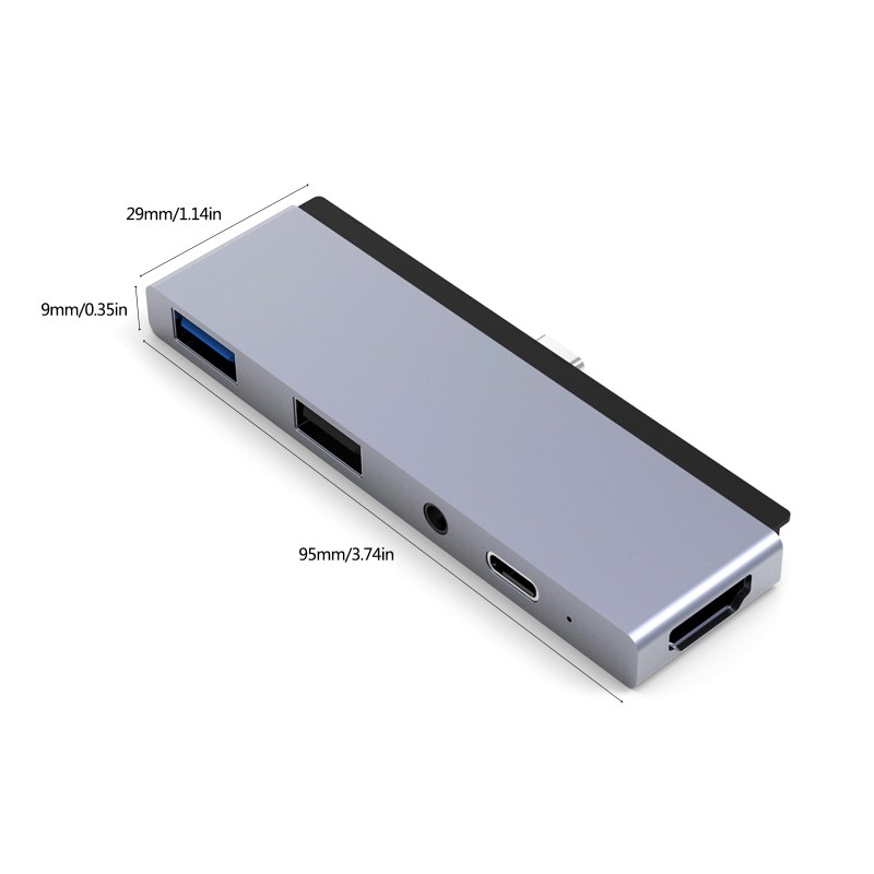 USB Type C HUB Dual USB-C to Multi USB 3.0 HDMI for MacBook Pro Air Adapter