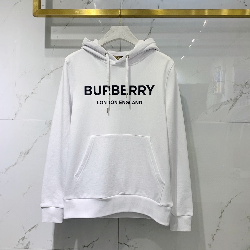 Burberr    Áo khoác nỉ cotton dài tay có mũ thời trang thu đông 2022