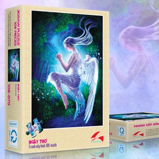 Tranh xếp hình tia sáng jigsaw puzzle 108 mảnh phát triển trí tuệ cho bé - thơ ngây - msp: 108-070