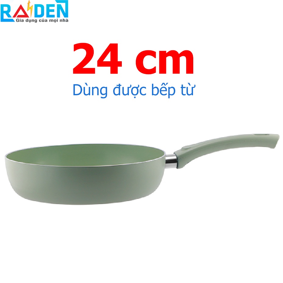 [Chính hãng] Chảo chống dính đáy từ 24cm Elmich EL-3780 chống dính Quai Talium 3 lớp, dùng được tất cả các bếp