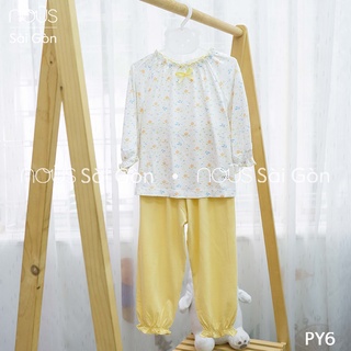 Nous kid - bộ nous kids dài tay họa tiết bé gái