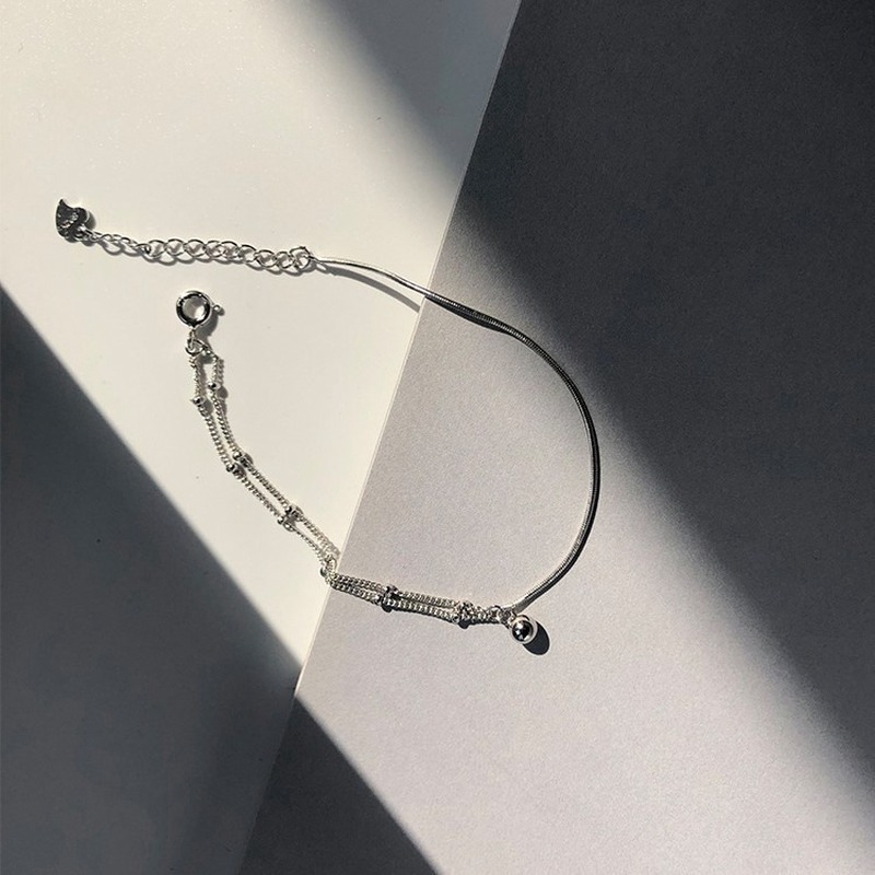 Vòng tay bạc S925 thời trang tinh tế đơn giản cho nữ