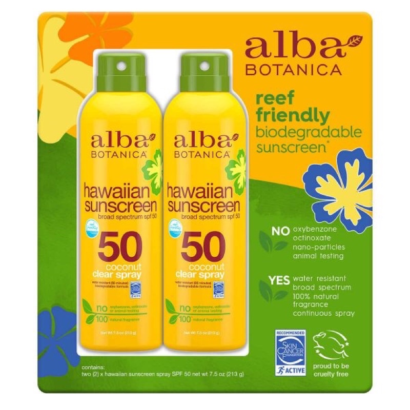 Kem xịt chống nắng ALBA BOTANICA SPS 50 - Mỹ .