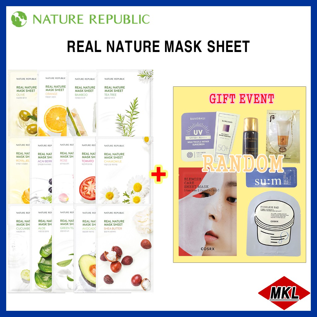 [Hàng mới về] Mặt nạ chăm sóc da tự nhiên nguyên chất từ thực vật chất lượng cao 14 loại tuỳ chọn