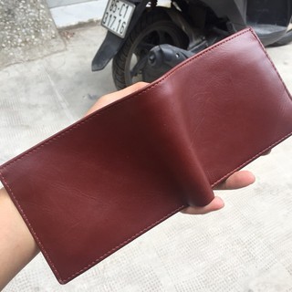 Ví Da Bò Pullup Sáp Có Nút Bấm Cao Cấp VDN32120