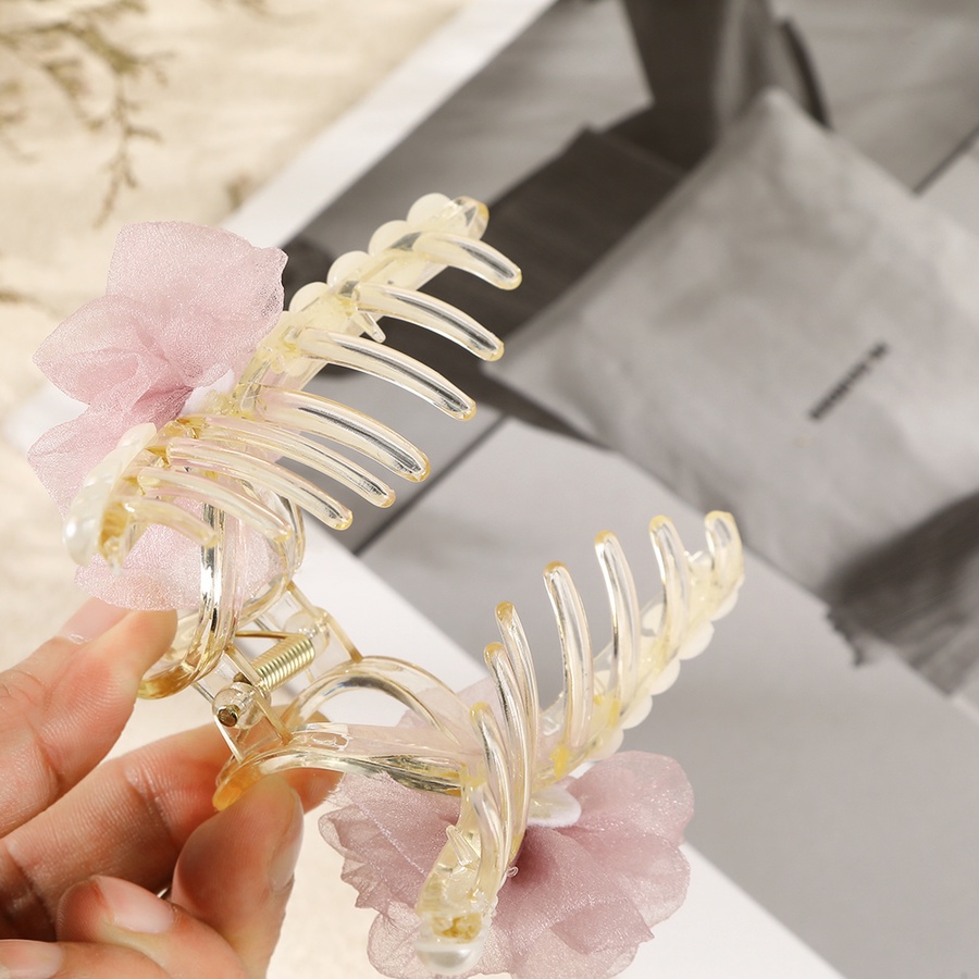 Giá Đỡ Kẹp Tóc Hình Hoa Đính Ngọc Trai Thời Trang Hàn Quốc