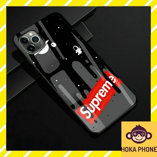 Ốp lưng iphone Supreme sang trọng kính cường lực Hoka cho IP 6 7 8 plus/ X Xs max/ 11 12 13 14 pro max