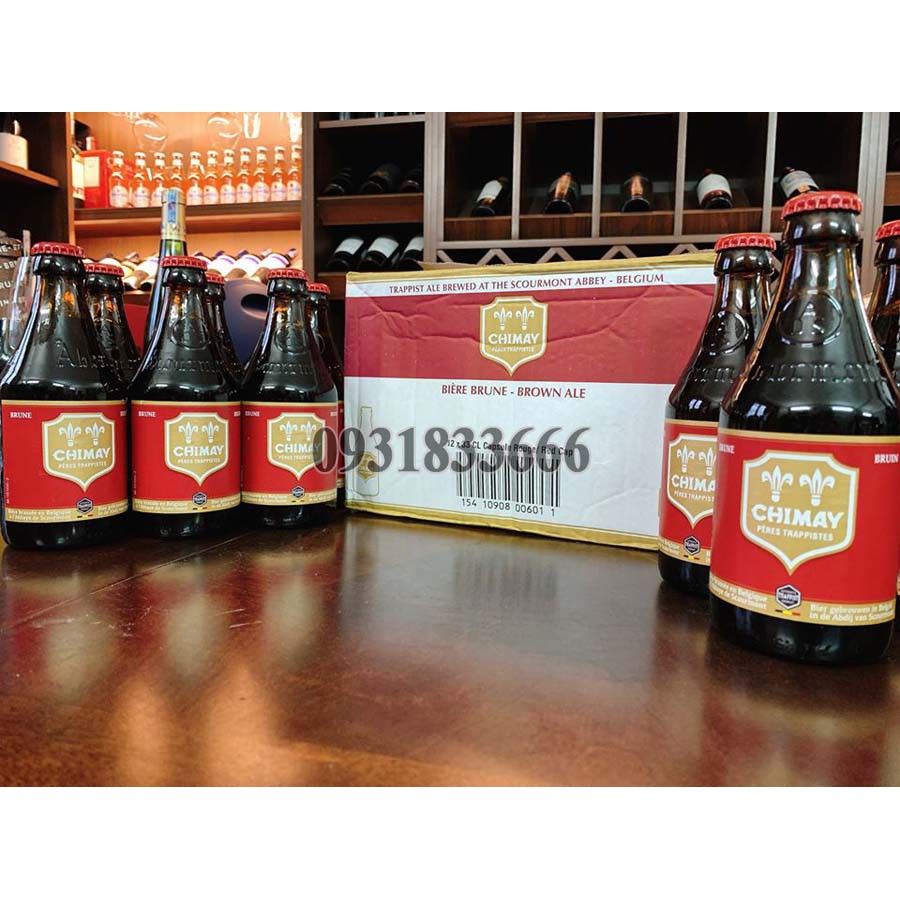 Bia Chimay Đỏ 330ml Thùng 24 Chai 7% Nhập Khẩu Bỉ