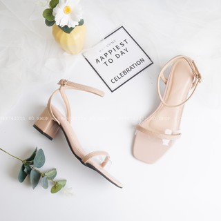 Giày sandal nữ gót vuông cao 7p ( sandal)