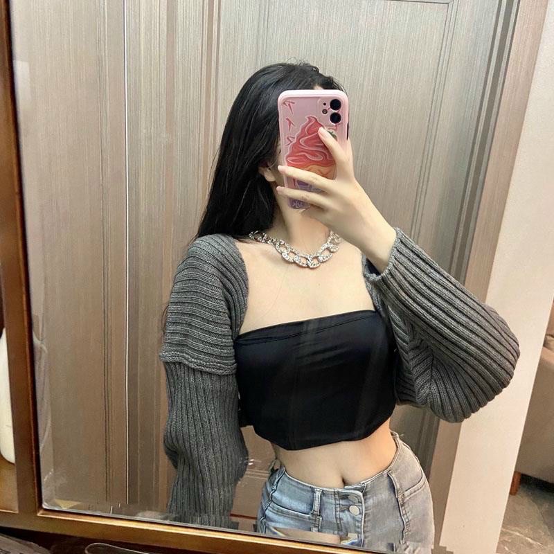 Áo khoác cardigan tay phồng | BigBuy360 - bigbuy360.vn