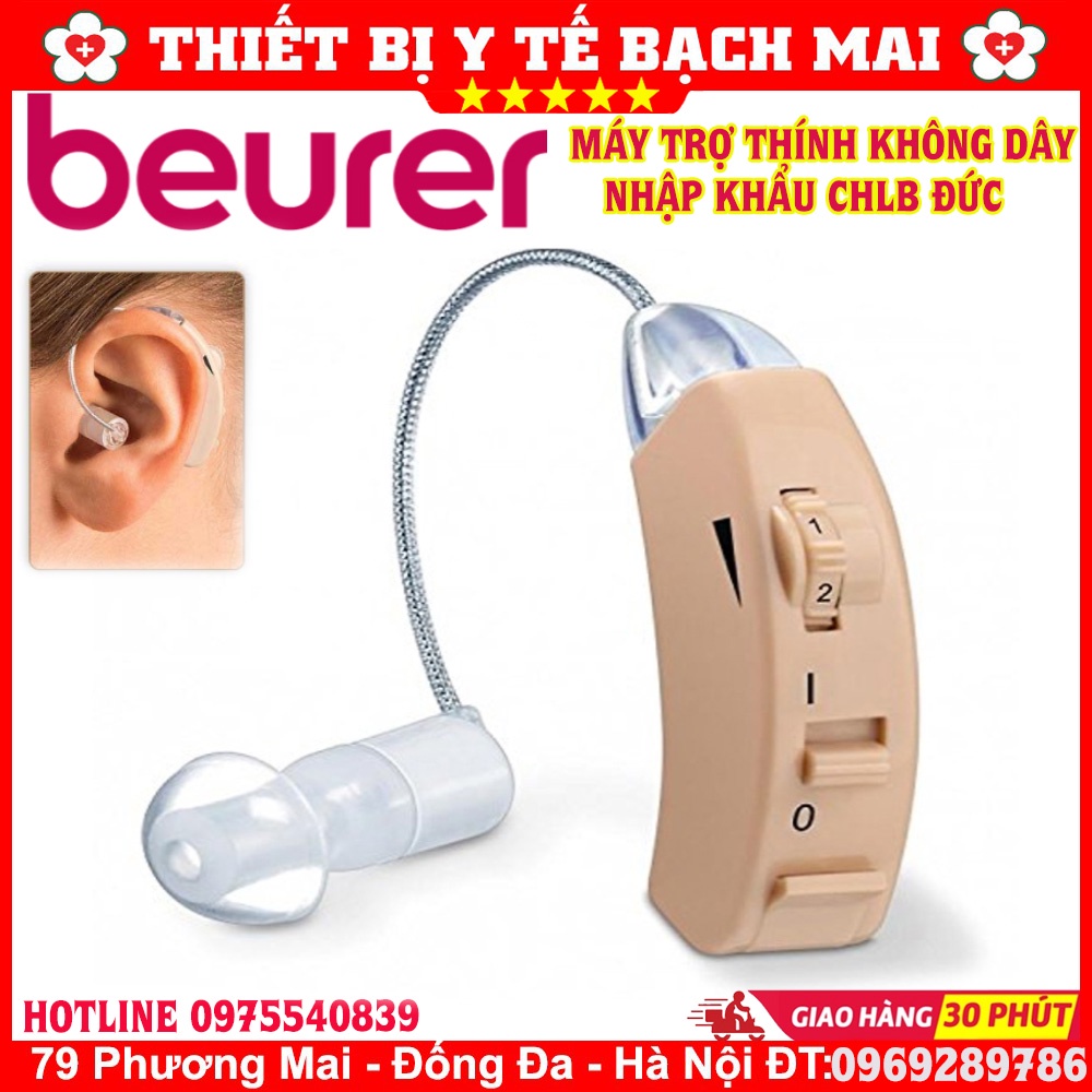 ✅ BEURER HA50 - Máy Trợ Thính Không Dây Beurer HA50 Đức - Nhỏ Gọn, Có Bộ Lọc Tạp Âm