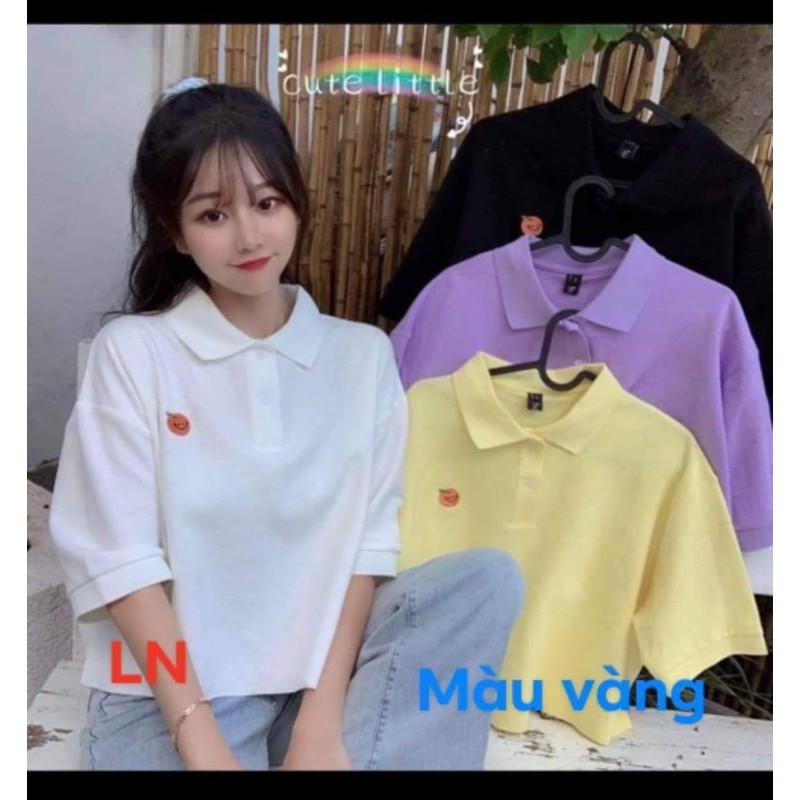 Áo crt polo quả cam mặt cười DA3