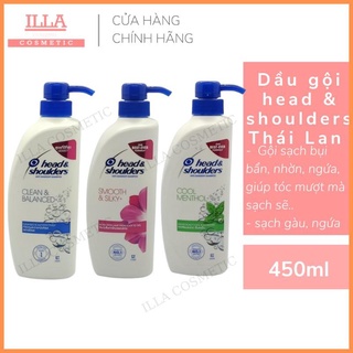 Dầu gội sạch gàu Dầu gội head&shoulders Thái Lan 450ml