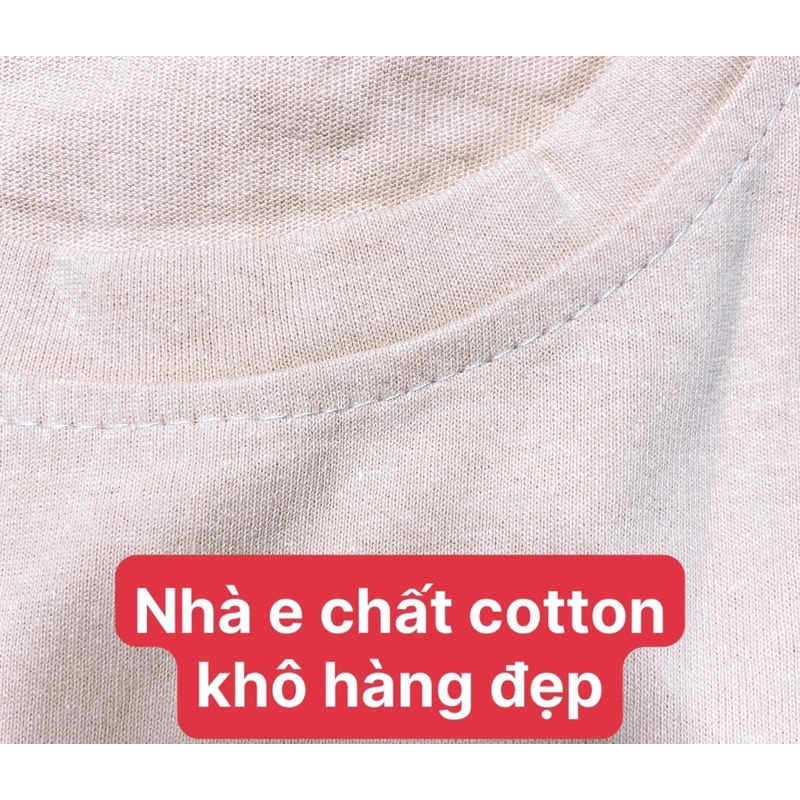 Áo phông trơn chất cotton phối 2 màu cho nữ | BigBuy360 - bigbuy360.vn