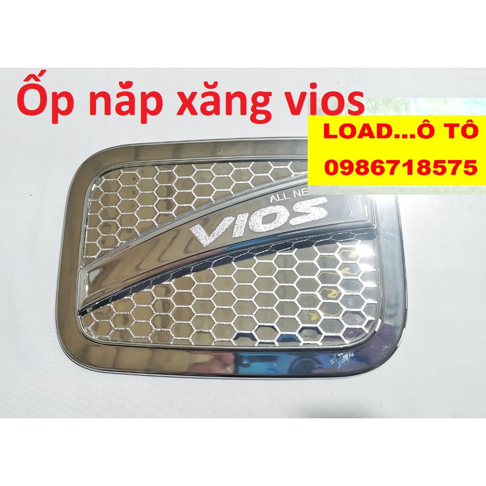 Ốp Nắp Bính Xăng Xe Toyota Vios 2022-2019 Mạ Crom Sáng Bóng Cao Cấp