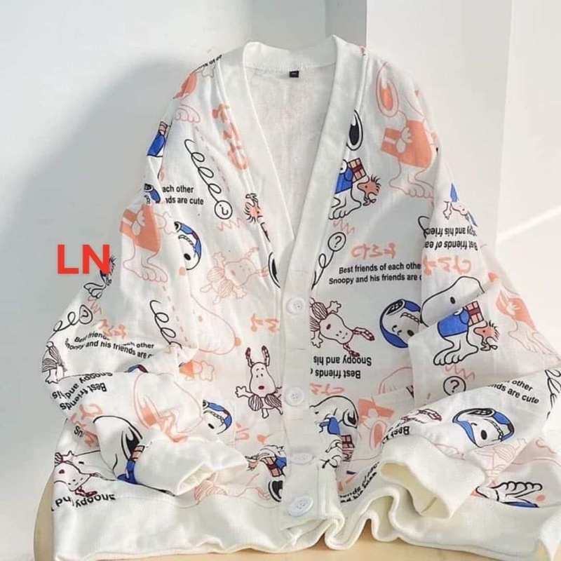 Áo khoác nỉ cadigan cún toàn thân LN11 | BigBuy360 - bigbuy360.vn