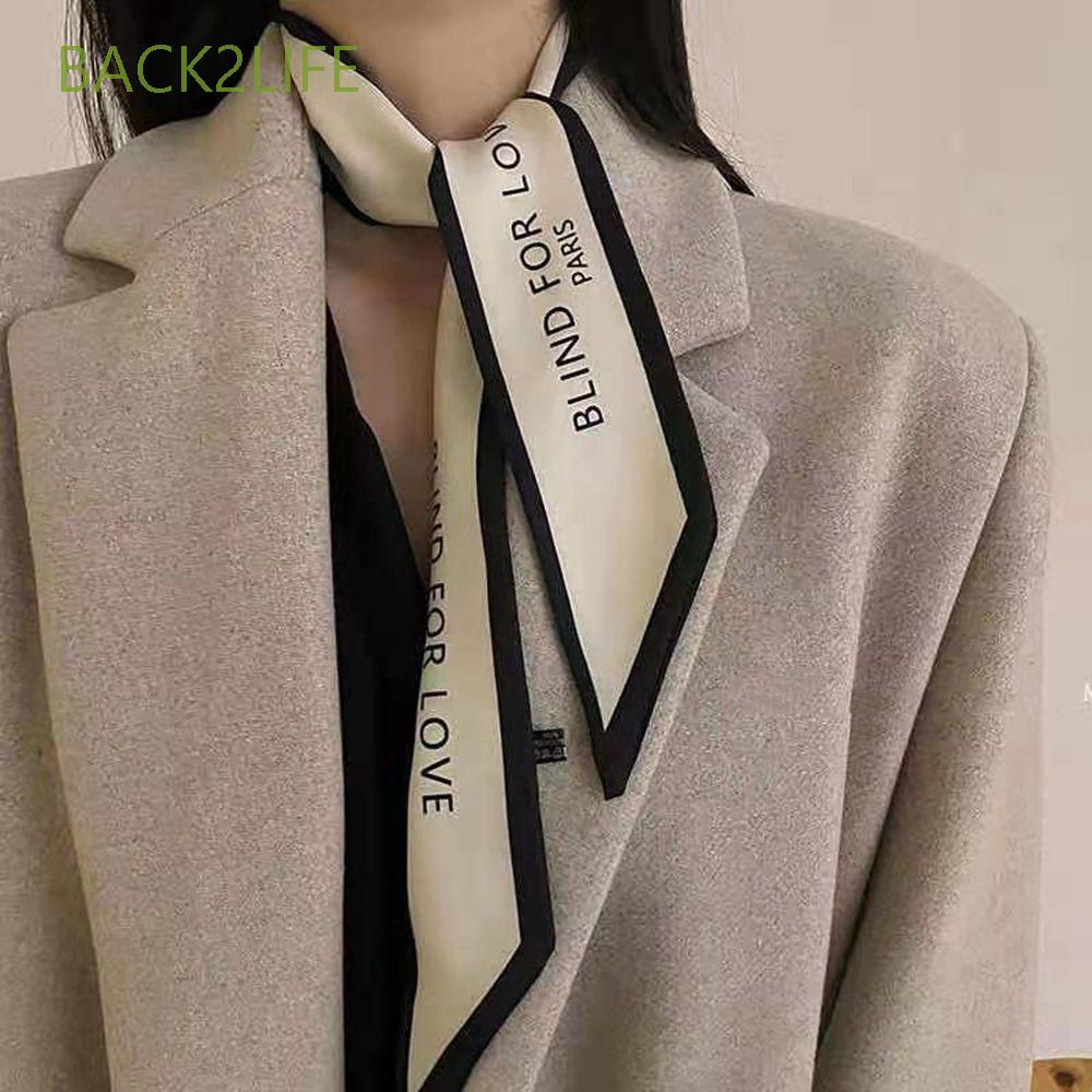 Khăn Choàng Cổ Lụa In Họa Tiết Phong Cách Hàn Quốc Thời Trang Cho Nữ