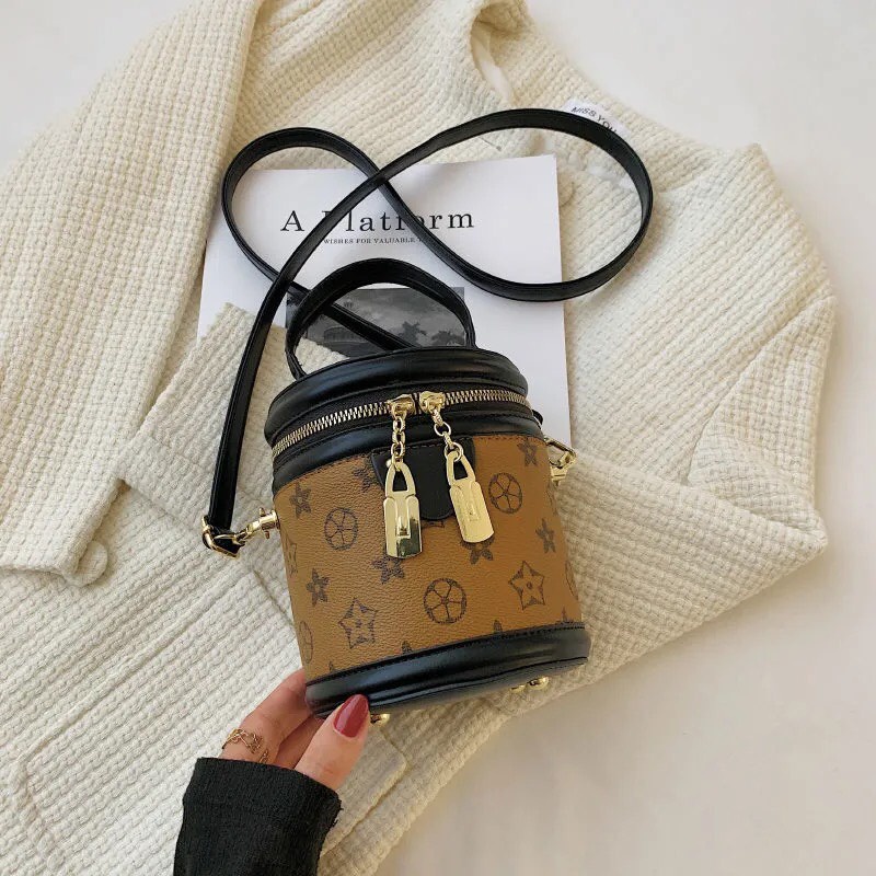 Túi xách nữ mini, túi đeo chéo túi hộp , túi tròn trống