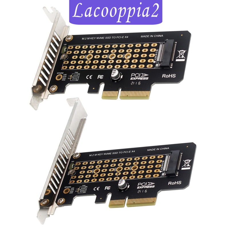 [LACOOPPIA2] PCI-E to M.2 Adapters PCI-e 3.0 Adapters Expansion Converter Adapter Card M Key +B Key Support M.2 M key NVMe SSD with PCIE Protocol