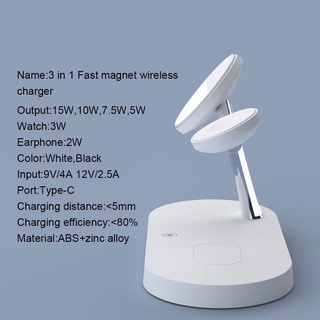 Đế Sạc không dây wireless 3 in 1 cho iP và apple watch