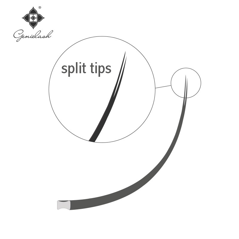 Genielash Lông Mi Giả Lì Elipse Dạng Phẳng Mềm Mại