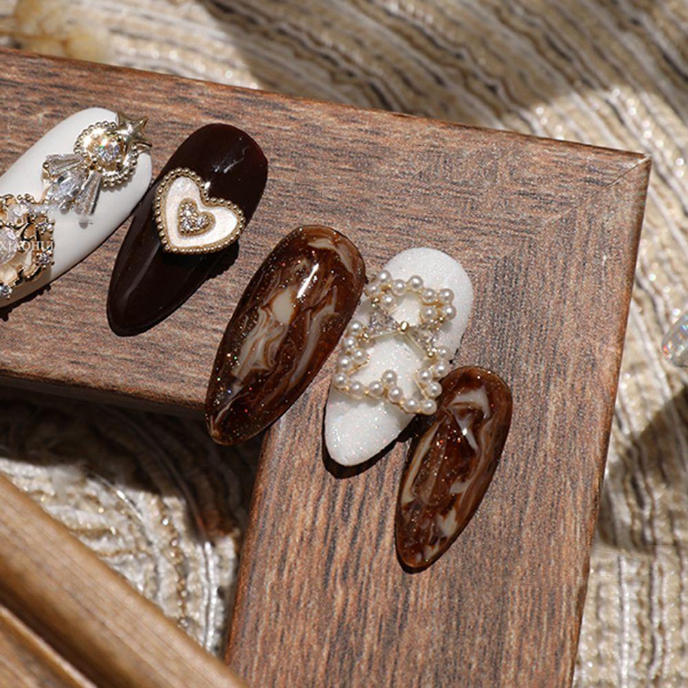 OCEANMAP Đá 3D Lấp Lánh Tự Trang Trí Móng Tay