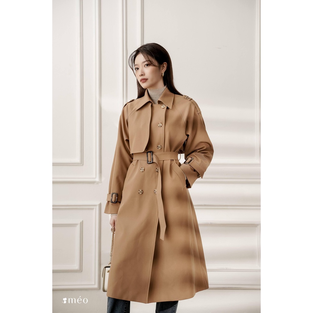 Áo khoác Trenchcoat dáng dài Novia [ Méo shop]